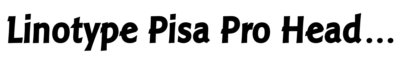 Linotype Pisa Pro Headline